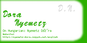 dora nyemetz business card